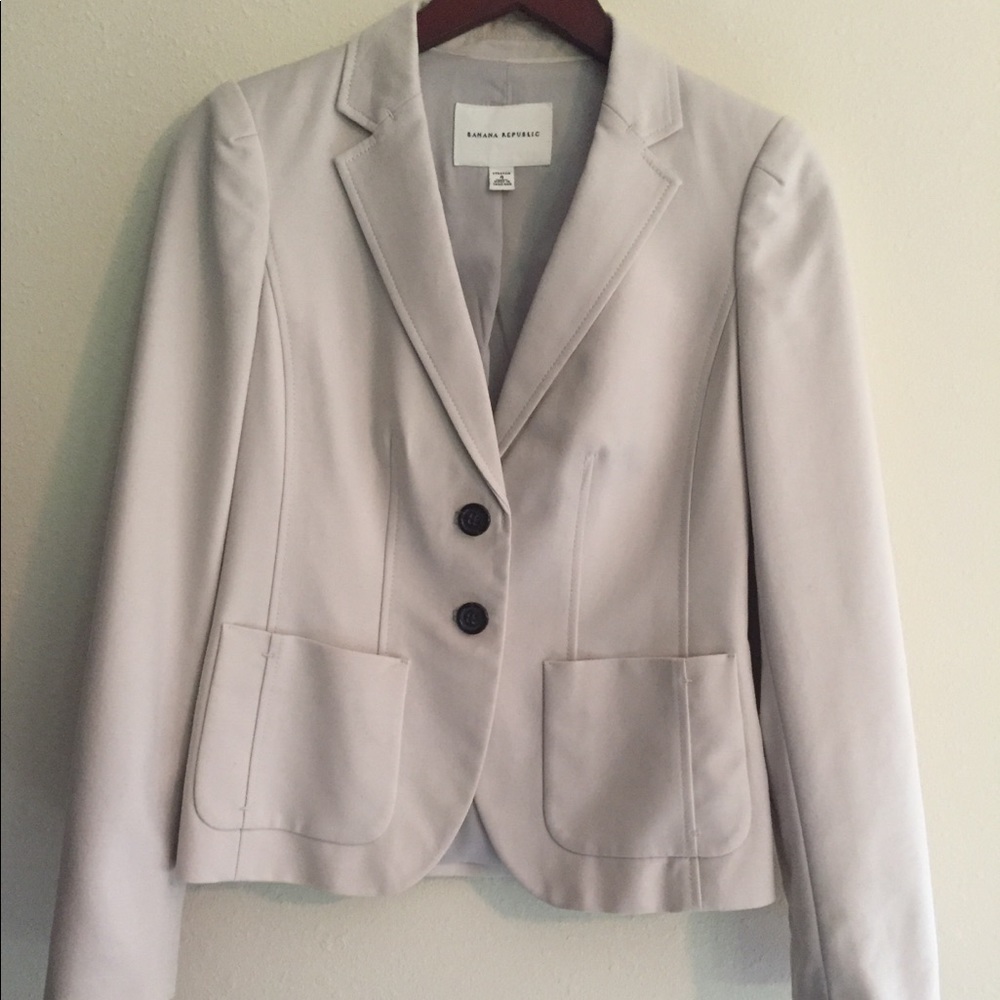 Light Gray Banana Republic Blazer